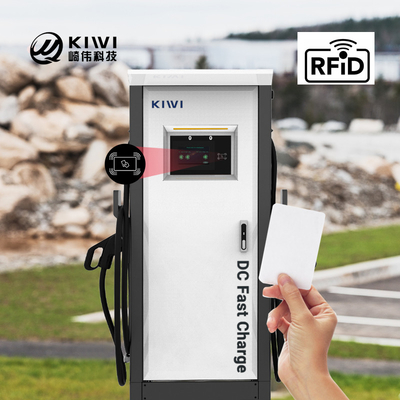 CCS 타입 2 CHAdeMO 인터페이스가 있는 야외 공공 EV 충전소