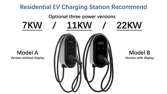 2형 벽 충전기 7KW 11KW 22KW 레벨 1 2 EV EU 영국 FR 포르투갈