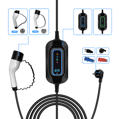 휴대용 EV 충전소 테슬라 모델 2 3.5kW EV 충전기 단열 감지