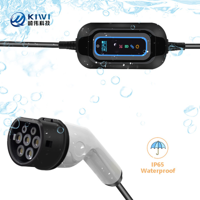 220V KIWI 3.5KW 휴대용 EV 충전기 전기 자동차 충전 스테이션 2 16A J1772