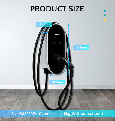 220Vac /-10% 출력 전압 7kw Type2 Wallbox 32A 카리카 e Gioca EV 충전기 가정용
