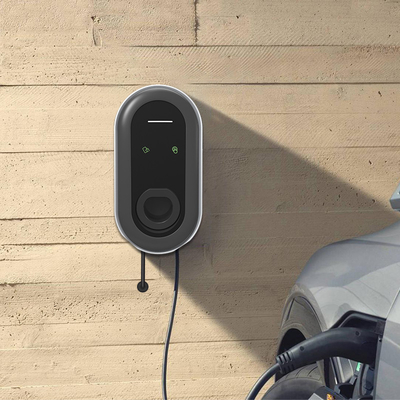 3.5KW 워크박스 EV 충전기 레드 테슬라 아웃도어 충전 스파일 그리드 주파수 50Hz±10Hz