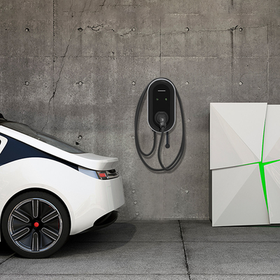 22KW AC 전기 차량 벽 박스 J1772 슈퍼마켓 주차장용 CE ROHS 인증
