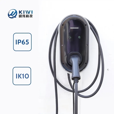 7kW 전기 차량 레벨 2 충전기 Ev 타입 2 플러그와 벽에 장착된 설치