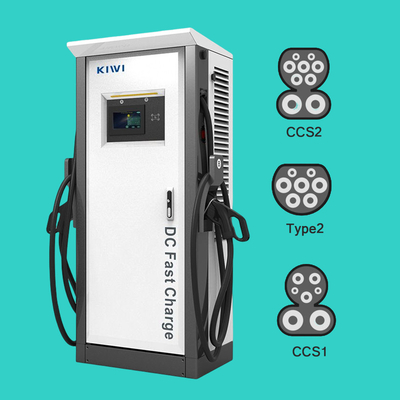 60KW DC CCS2 CHAdeMO Type2 OCPP1.6 전기 자동차 충전기 빠른 충전 200V-1000V