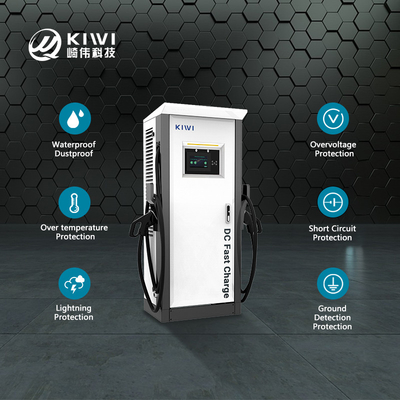 바닥에 있는 120KW DC 출력 전류 빠른 전기 자동차 충전기 CCS 1 2 Ocpp16