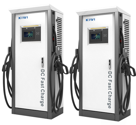 120kW CCS1 CCS2 자동차 차데모 EV DC 급속 충전 스테이션 50Hz±10Hz 그리드 주파수