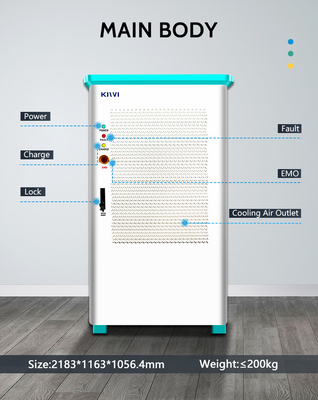 CCS1/CCS2 인터페이스 표준 KIWI DC에서 빠른 충전을 위한 320KW 상업용 EV 충전기