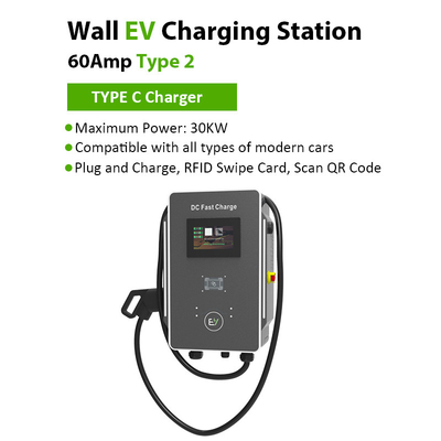 30kW/40kW 오락공원 주차장 전기차 충전기 RS485 통신
