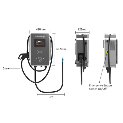 30kW/40kW 오락공원 주차장 전기차 충전기 RS485 통신
