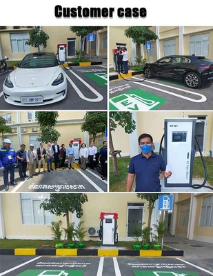 60KW 120KW DC 플러그 충전 바닥 서있는 EV 빠른 충전 스테이션