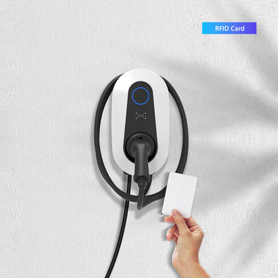 7kW AC EV 충전기, 타입-1/ 타입-2/GB/T 플러그 및 RFID